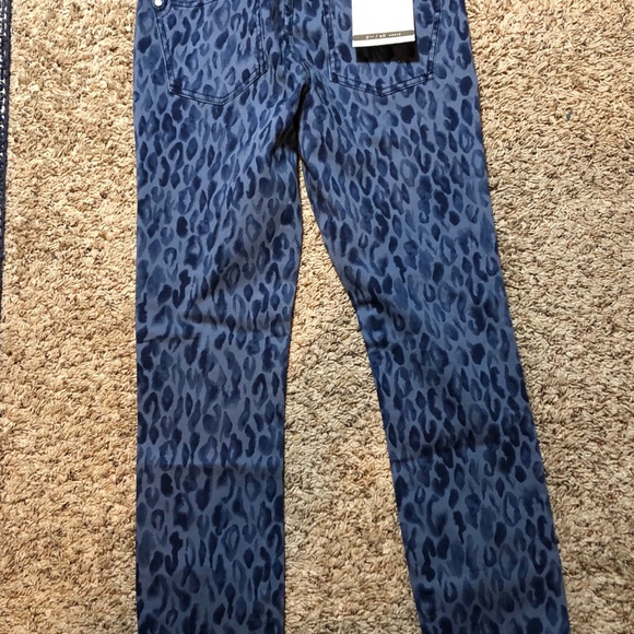 Pilcro and Letterpress Blue Cheetah Pants Size 26 - Picture 4 of 6
